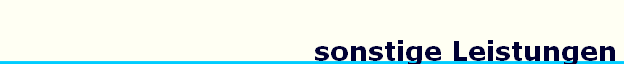 sonstige Leistungen